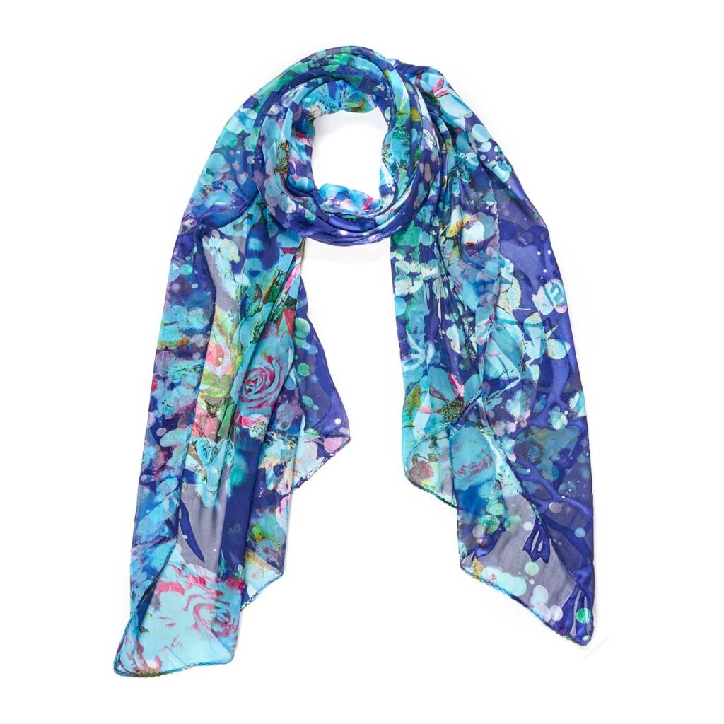 Googette Silk Scarf Blue 510613102608202 1