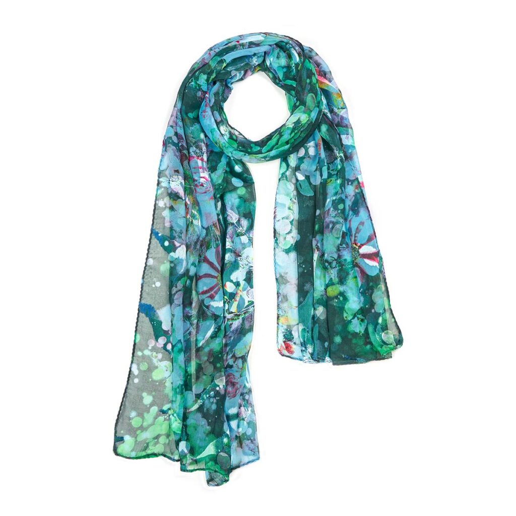 Googette Silk Scarf Green 510613101500202 1