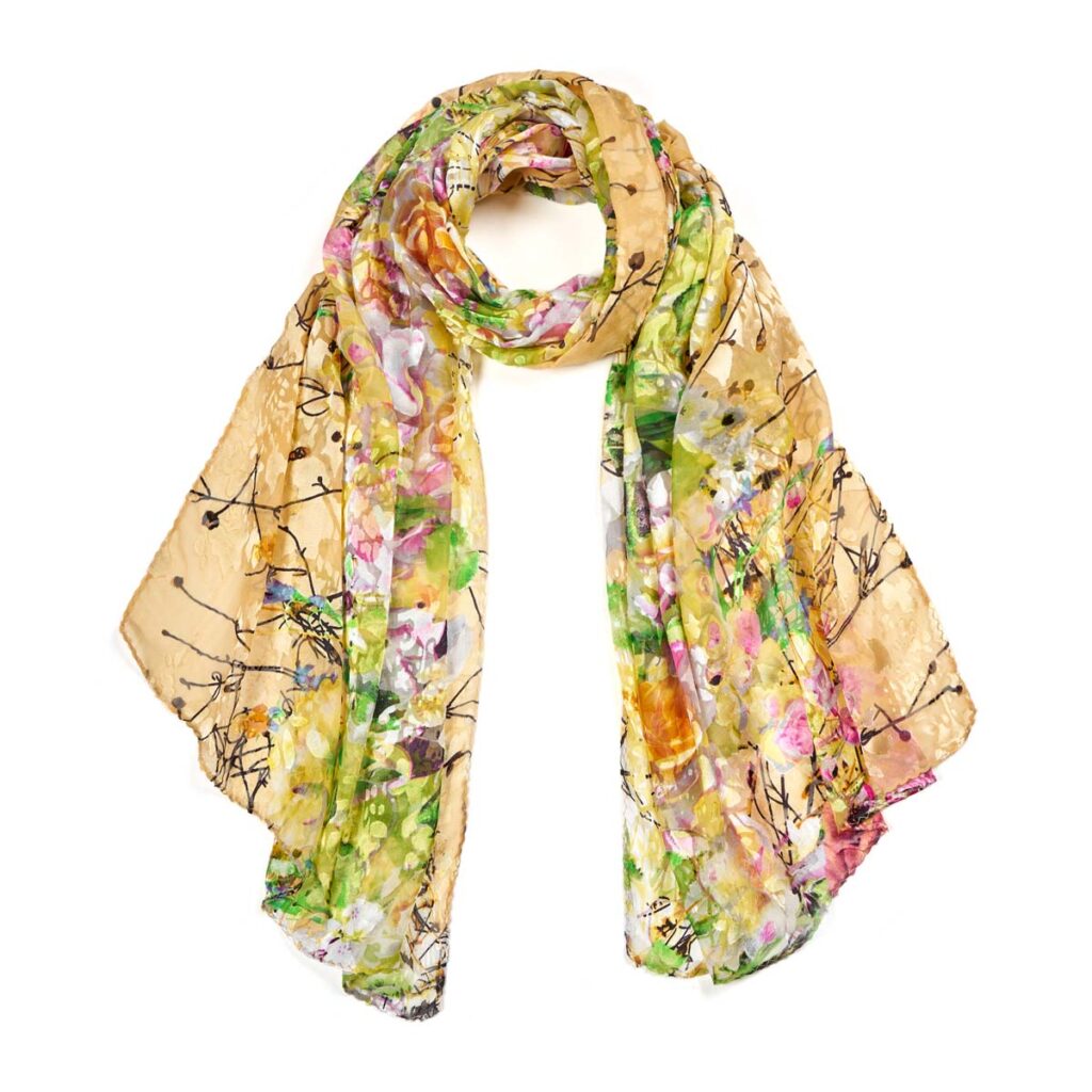 Googette Silk Scarf Yellow 510613101403202 1