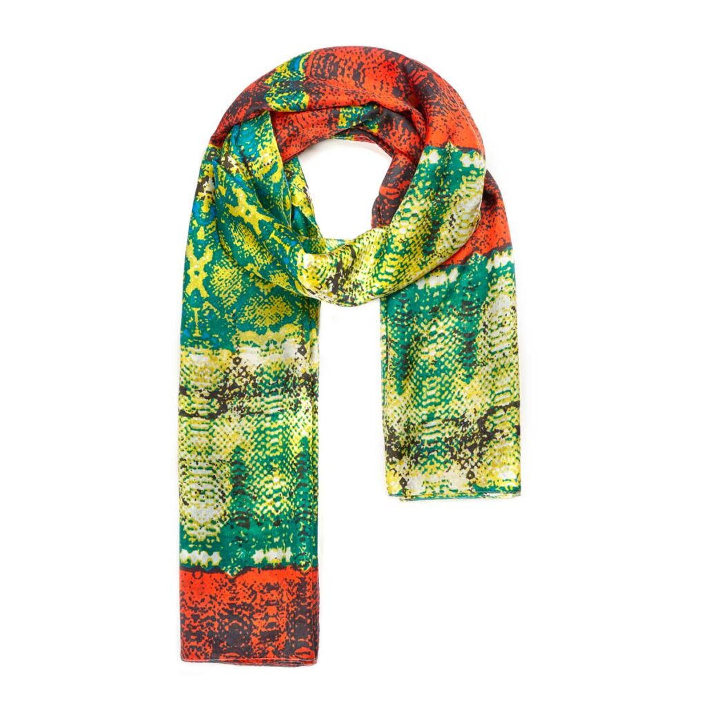Habutai Silk Scarf Green 510614132504202 1