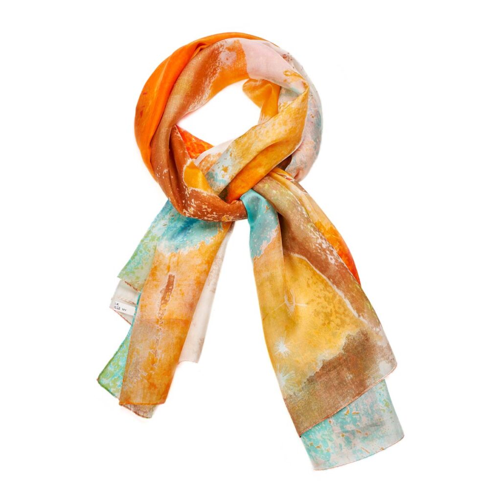 Habutai Silk Scarf Orange 510614131304202 1