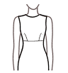High waisted sheath